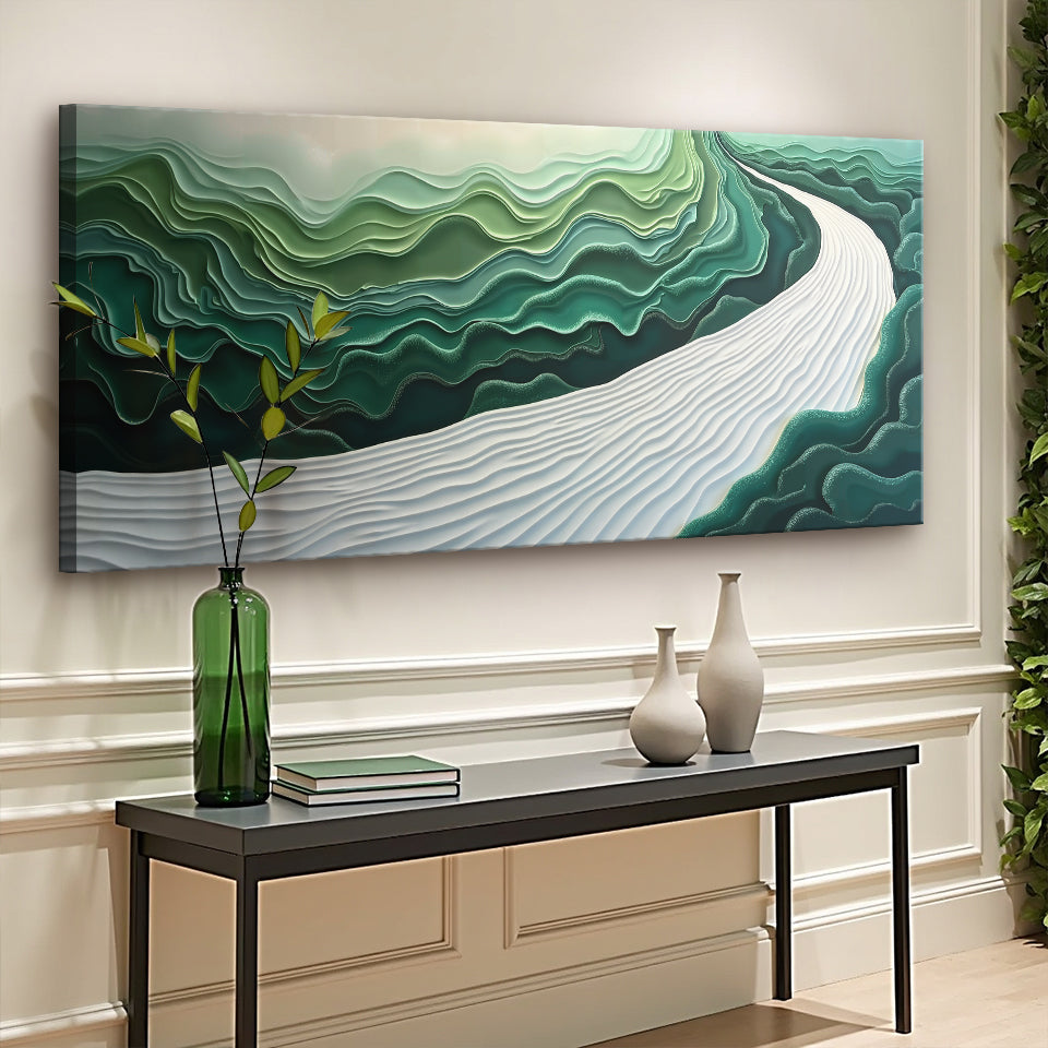 Green Rivers Abstract Wall Art III, photo 4 of 10