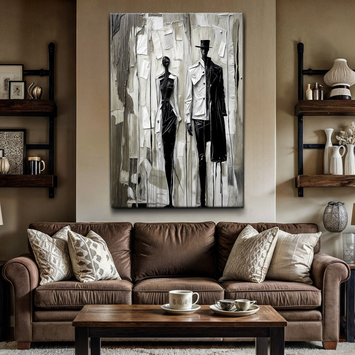 Beige & Black Minimalist Wall Art, photo 2 of 10