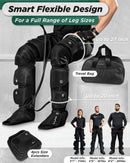 LX10 Full Leg Compression Massager, Charcoal Black