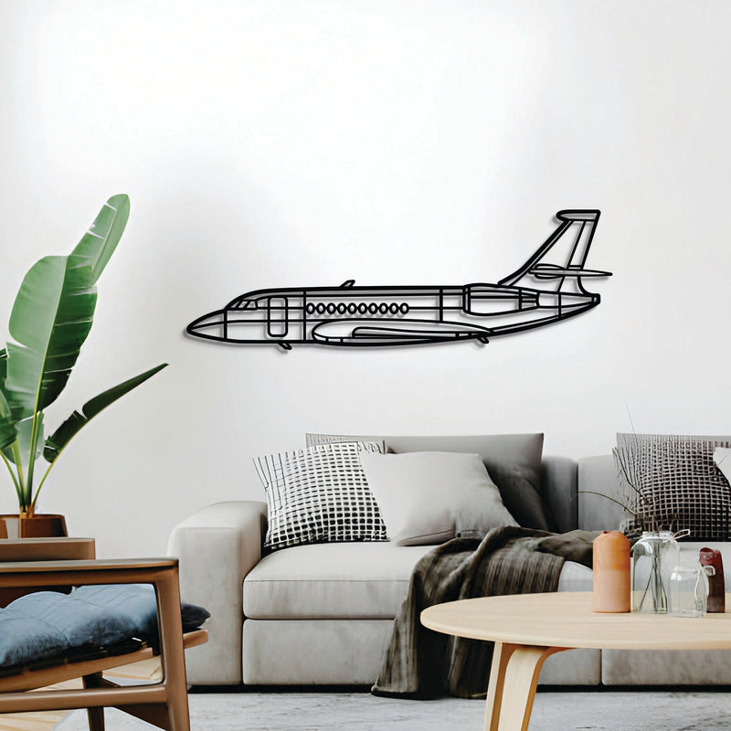 Falcon 2000EX Metal Aircraft Wall Art - NCP0567