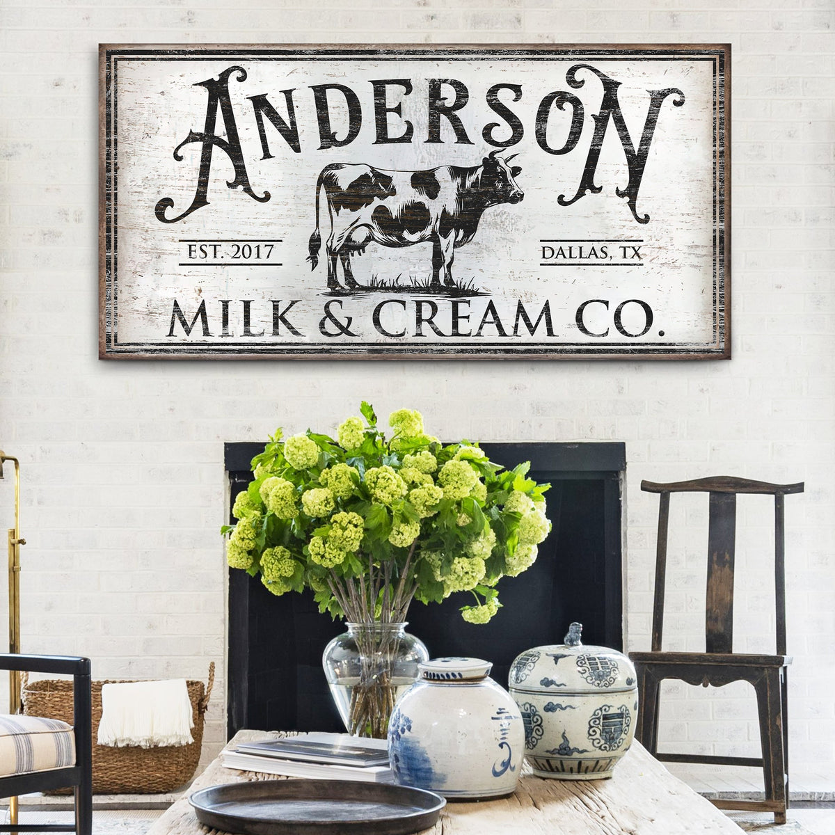 Personalized Milk & Cream Co Sign, photo 3 of 8