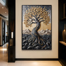 Golden Tree of Life Minimalist Wall Art