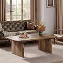 47" Coffee Table, Farmhouse Center Table Low Cocktail Tea Table