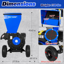 3inch 224cc 7.5hp Gas Powered Wood Chipper with Tow Hitch