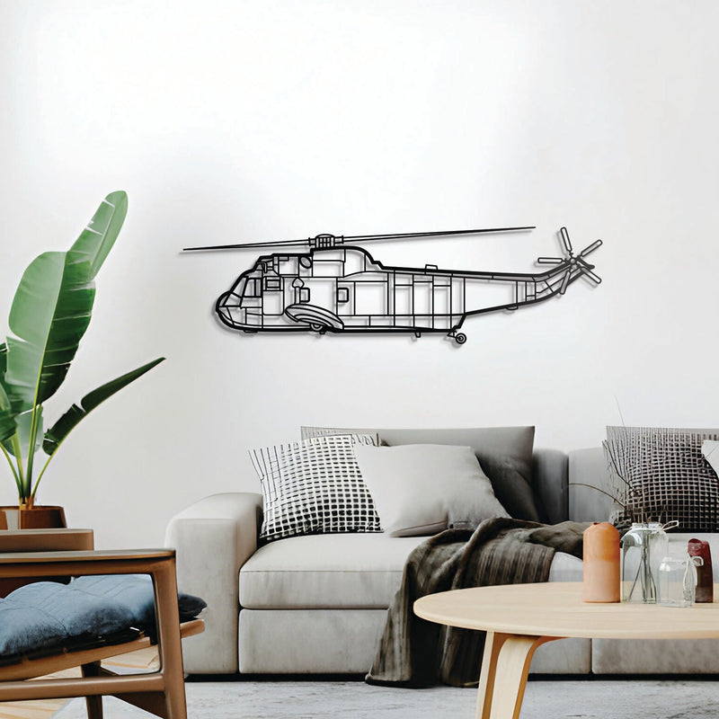 SH-3 Sea King Metal Aircraft Wall Art - NCP0125