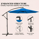 10 ft Cantilever Patio Umbrella with Crank – Multiple Colors by 2Dropme