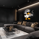 Cool Duck Plexiglass Neon Art, Duck Neon Sign, Neon Light Sign, Neon Wall Art