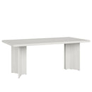 63" Dining Table, Farmhouse Kitchen Table with Large Tabletop for 4-6