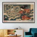 Katsushika Hokusai Wall Art Canvas Print – Octopus War by MyGreatCanvas | Canvas Wall Art Prints | Photo Prints & Wall Decor
