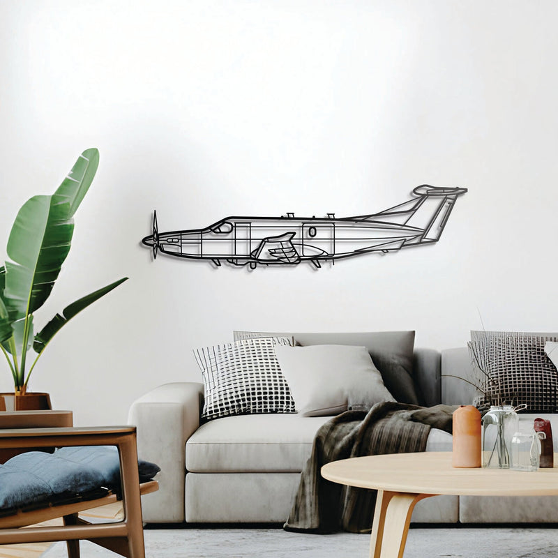 U-28A Draco Metal Aircraft Wall Art - NCP0248