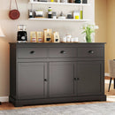 3 Drawers Sideboard Buffet Storage with Adjustable Shelves by LJGDeals