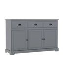 3 Drawers Sideboard Buffet Storage with Adjustable Shelves by LJGDeals