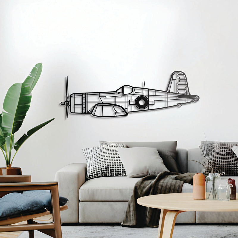 FG-1D Corsair Metal Aircraft Wall Art - NCP0227