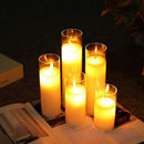 Set 4/5/6/7/8inch Flameless Candles (Set of 5) by JHY DESIGN