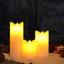 4/6/8 inch High Flickering Battery Candle（Set of 3） by JHY DESIGN