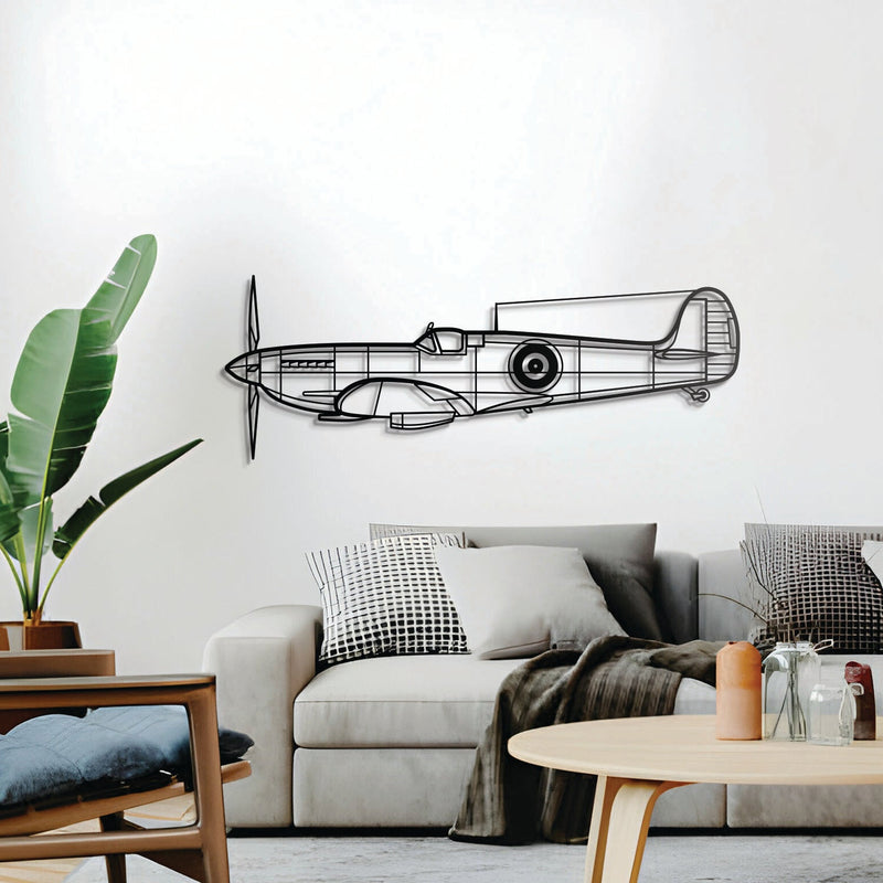 Spitfire MK IX ALT Metal Aircraft Wall Art - NCP0196