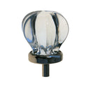 Clear Glass Knob, Star-Shaped