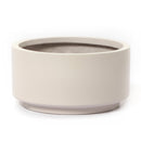8.75 inch Gray Cream Fiberstone Ceramic Pot