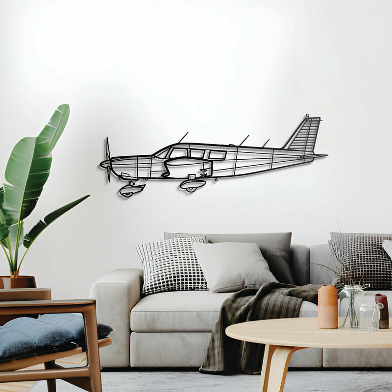 PA-32-260 Cherokee Six Metal Aircraft Wall Art - NCP0116