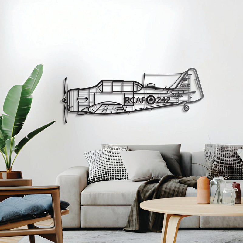 Harvard Metal Aircraft Wall Art - NCP0228