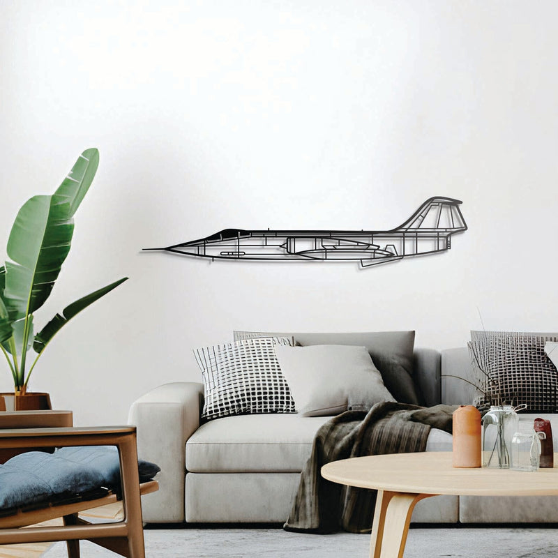 F-104G Starfighter Metal Aircraft Wall Art - NCP0424