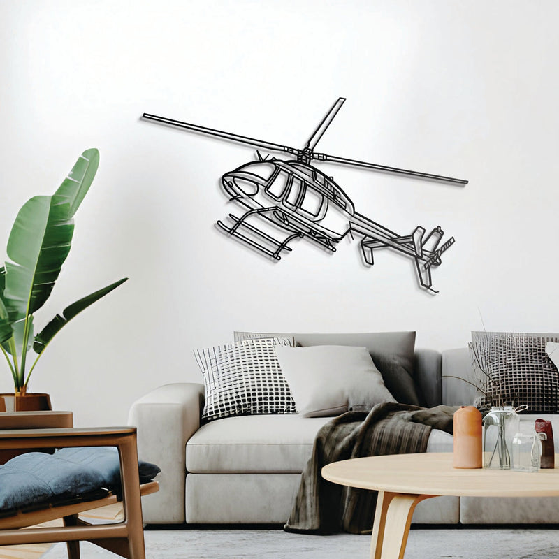 407GX Angle Metal Aircraft Wall Art - NCP0004