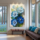 Blue Blossom Bouquet Wall Art