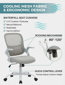 Ergonomic Mesh Office Chair – Multi Color High Back Chair with Lumbar Support by 2Dropme