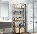 Industrial Bookshelf – /4/5/6/Triple-Tier Metal Storage Shelf by 2Dropme