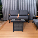 Outdoor Metal Fire Pit Table 50,000 BTUs - Propane Fuel Type