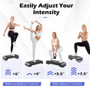 3-in-1 Aerobic Step Platform with Risers and Balance Trainers by LJGDeals