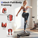 3-in-1 Aerobic Step Platform with Risers and Balance Trainers by LJGDeals