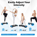 3-in-1 Aerobic Step Platform with Risers and Balance Trainers by LJGDeals