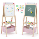 3-in-1 Double-Sided Adjustable Kid Easel for 3-8 Years Old Toddlers