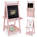 Double-Sided Kids Art Easel with Chalkboard & Whiteboard by DirectDeals