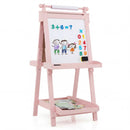Double-Sided Kids Art Easel with Chalkboard & Whiteboard by LJGDeals