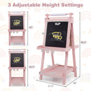 Double-Sided Kids Art Easel with Chalkboard & Whiteboard
