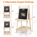 Double-Sided Kids Art Easel with Chalkboard & Whiteboard by DirectDeals