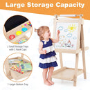 Double-Sided Kids Art Easel with Chalkboard & Whiteboard by LJGDeals