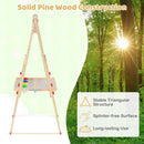 3-in-1 Double-Sided Folding Wooden Kids Art Easel with Paper Roll by LJGDeals