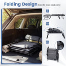 3 in 1 Folding Camping Cot and Comfy Padded Convertible Single Sofa Chair-Gray by LJGDeals