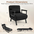 3-in-1 Folding Sofa Bed with Adjustable Backrest