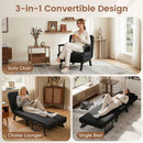 3-in-1 Folding Sofa Bed with Adjustable Backrest