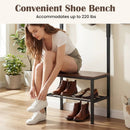 3-in-1 Hall Tree Freestanding Entryway Bench with Hooks by LJGDeals