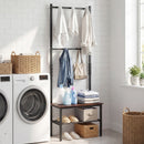 3-in-1 Hall Tree Freestanding Entryway Bench with Hooks