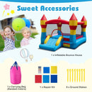 3-in-1 Kids Bouncer with Slide Large Jumping Area and Basketball Hoop without Blower by LJGDeals