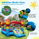 3-in-1 Kids Bouncer with Slide Large Jumping Area and Basketball Hoop without Blower by LJGDeals