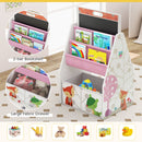 3 in 1 Kids Easel and Play Station Convertible with Chair and Storage Bins