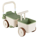 3-in-1 Kids Ride On Push Car with Rope and Storage Basket