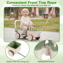 3-in-1 Kids Ride On Push Car with Rope and Storage Basket